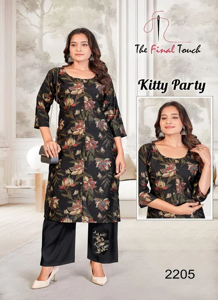 Kitty Party By Tft Vetican Printed Kurti With Bottom Orders In India